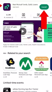 Navi App Loan Scrrenshot Apply loan